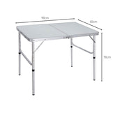 KILIROO Camping Table 90cm Silver KR-CT-102-CU